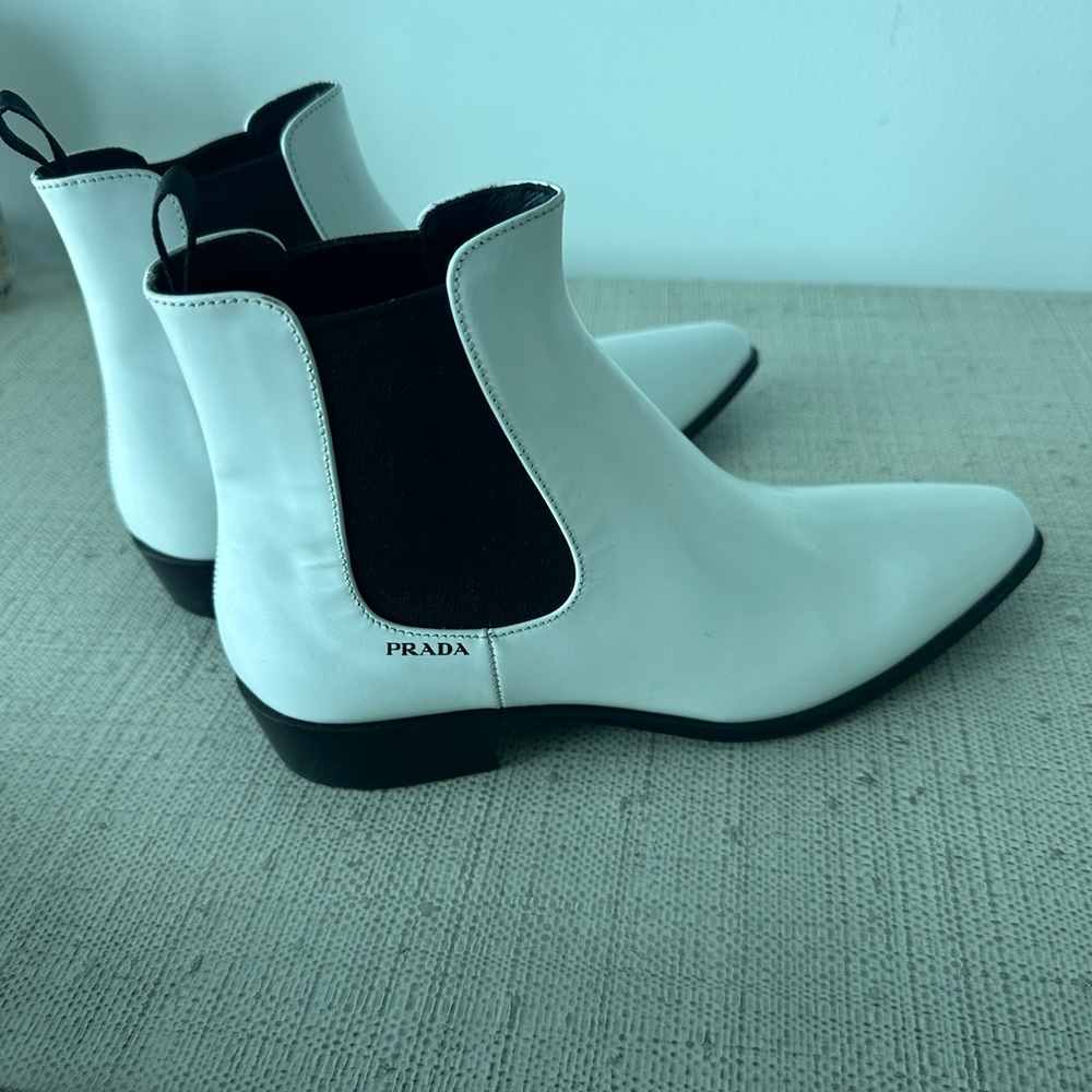 White Prada Boots - size 36